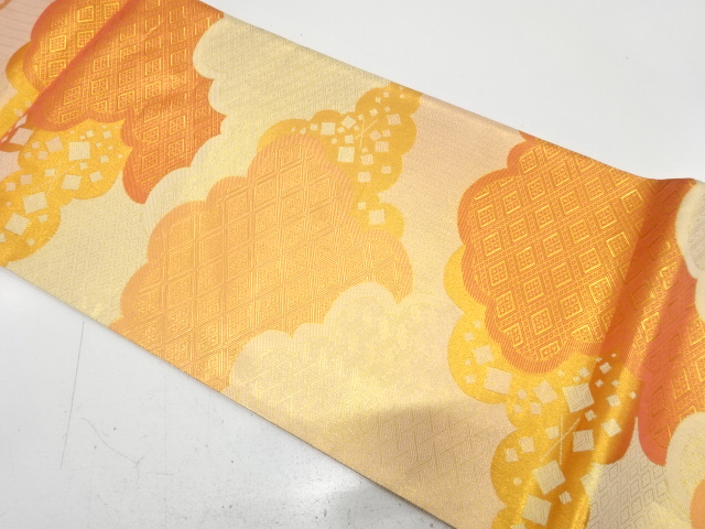 JAPANESE FUKURO OBI / SAGANISHIKI / WOVEN CLASSICAL PATTERN